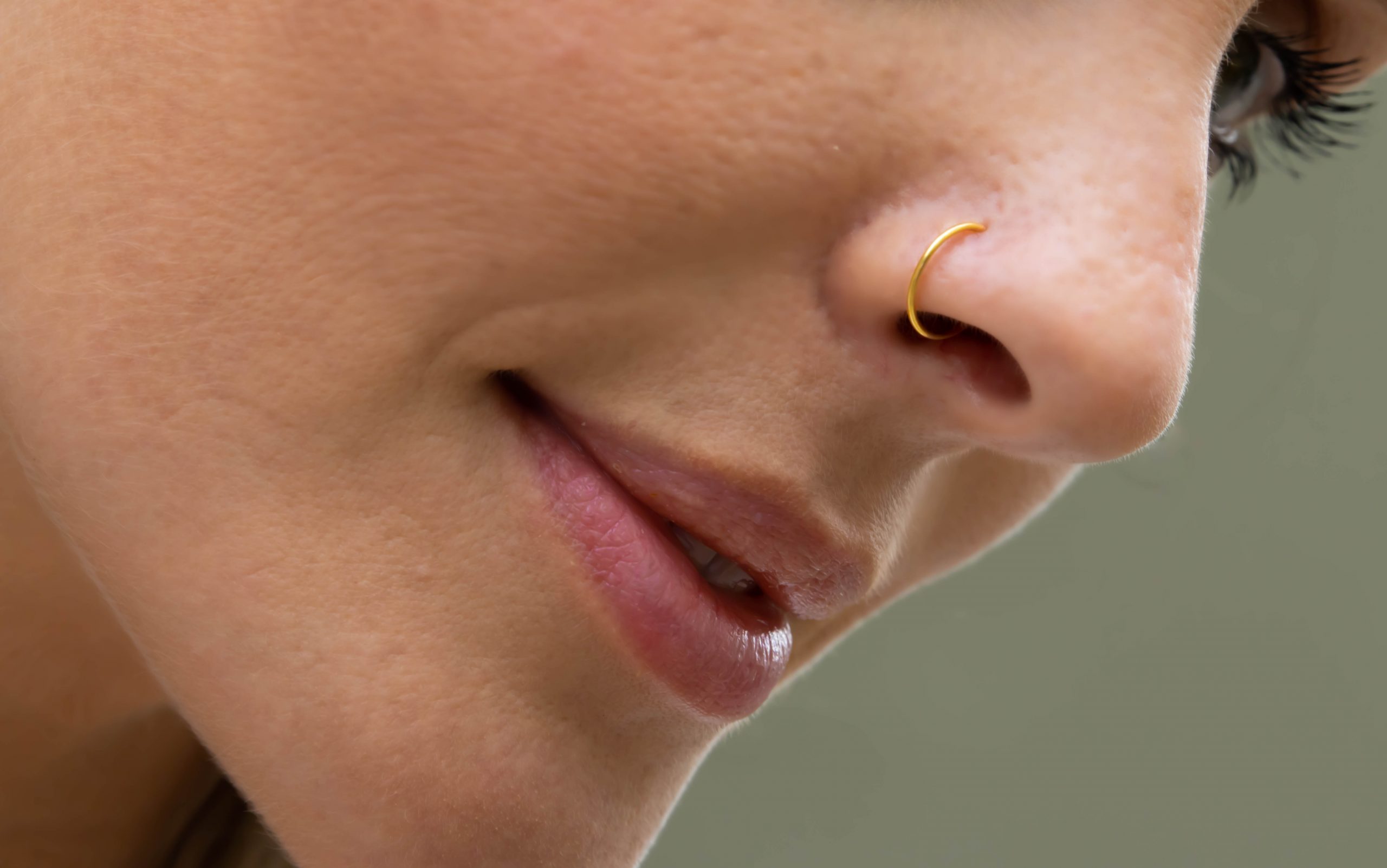 Piercing Nariz Bolinha Ouro 18k - Amarelo