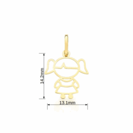 Pingente Ouro 10k Menina