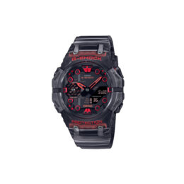 Relógio Casio G-Shock GA-B001G-1ADR resina carbono preta detalhes vermelhos analógico-digital