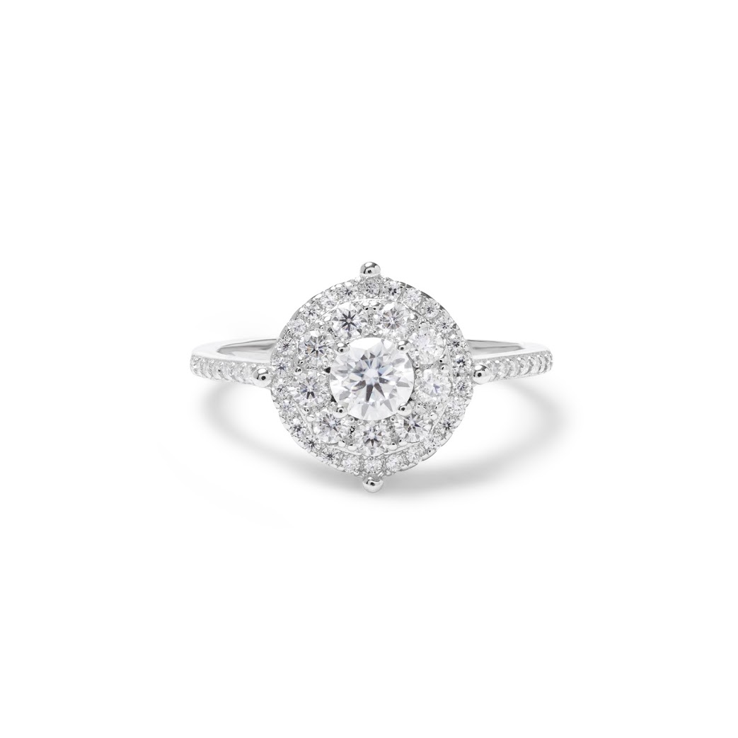 Anel Solitário de Prata 925 com Moissanite Brilhante 4,5 mm – 0,92 ct - Imagem 3