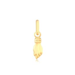 Pingente figa infantil em ouro 18K amarelo polido
