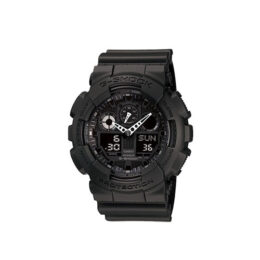 Relógio Casio G-Shock GA-100-1A1 preto total com ponteiros brancos, antimagnético, à prova d’água 200 m e garantia 12 meses. Envio para todo o Brasil.
